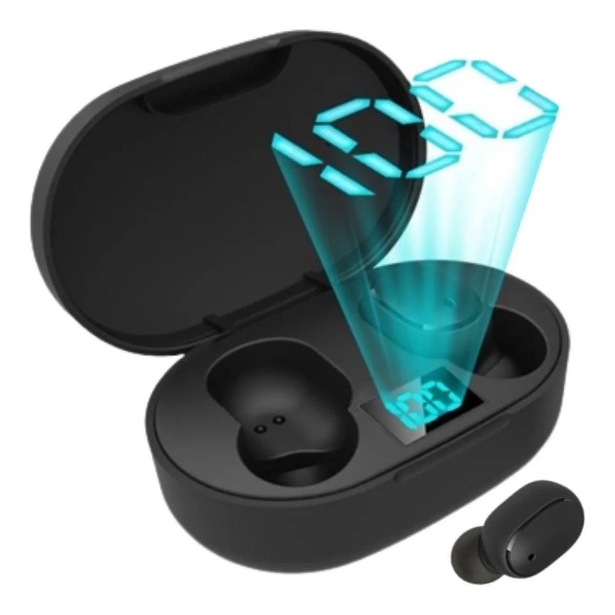 FoneLuxe Bluetooth 5.0 TWS: Som Imersivo com Tela LED Digital