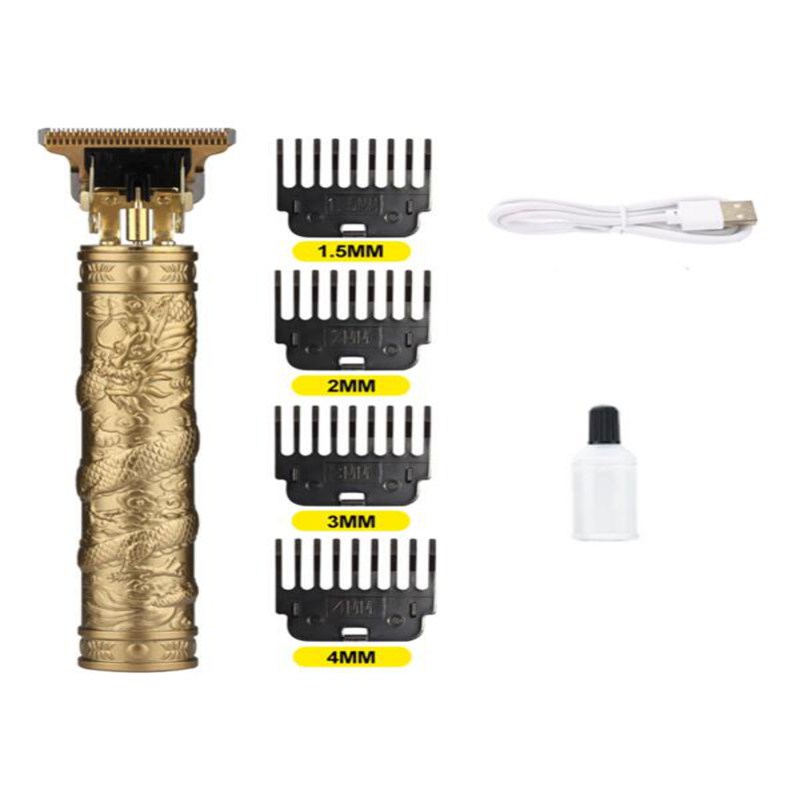 DragonEdge Groomer: Aparador de Barba e Cabelo Elétrico - Domine seu Estilo